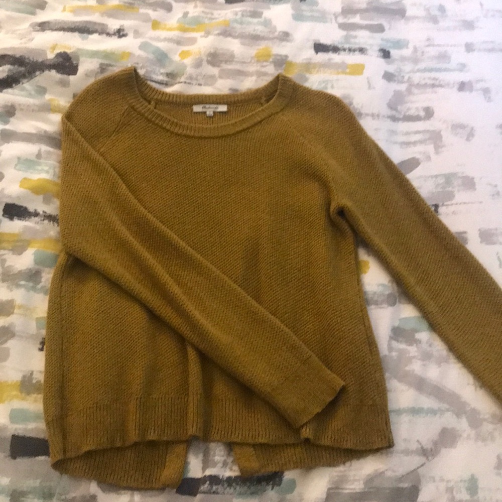 Madewell open back sweater size small